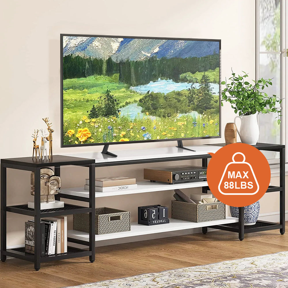 KKTONER Universal TV Stand Base TV for 27-65 inch Flat Screen TV Metal Stand Legs Adjustable