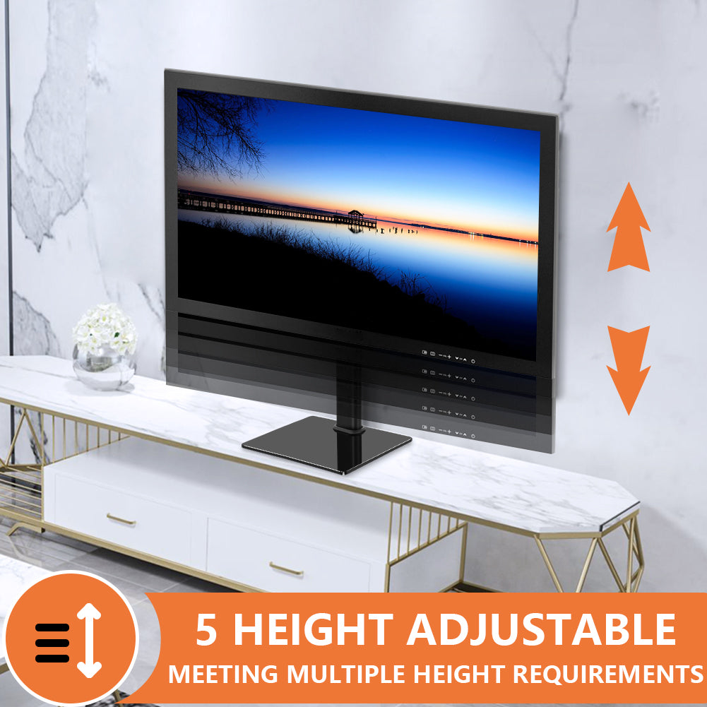 KKTONER Single Computer Monitor Stands Full Motion Swivel Free Standing Desk Vesa Mount for 13 inch to 32 inch Screen