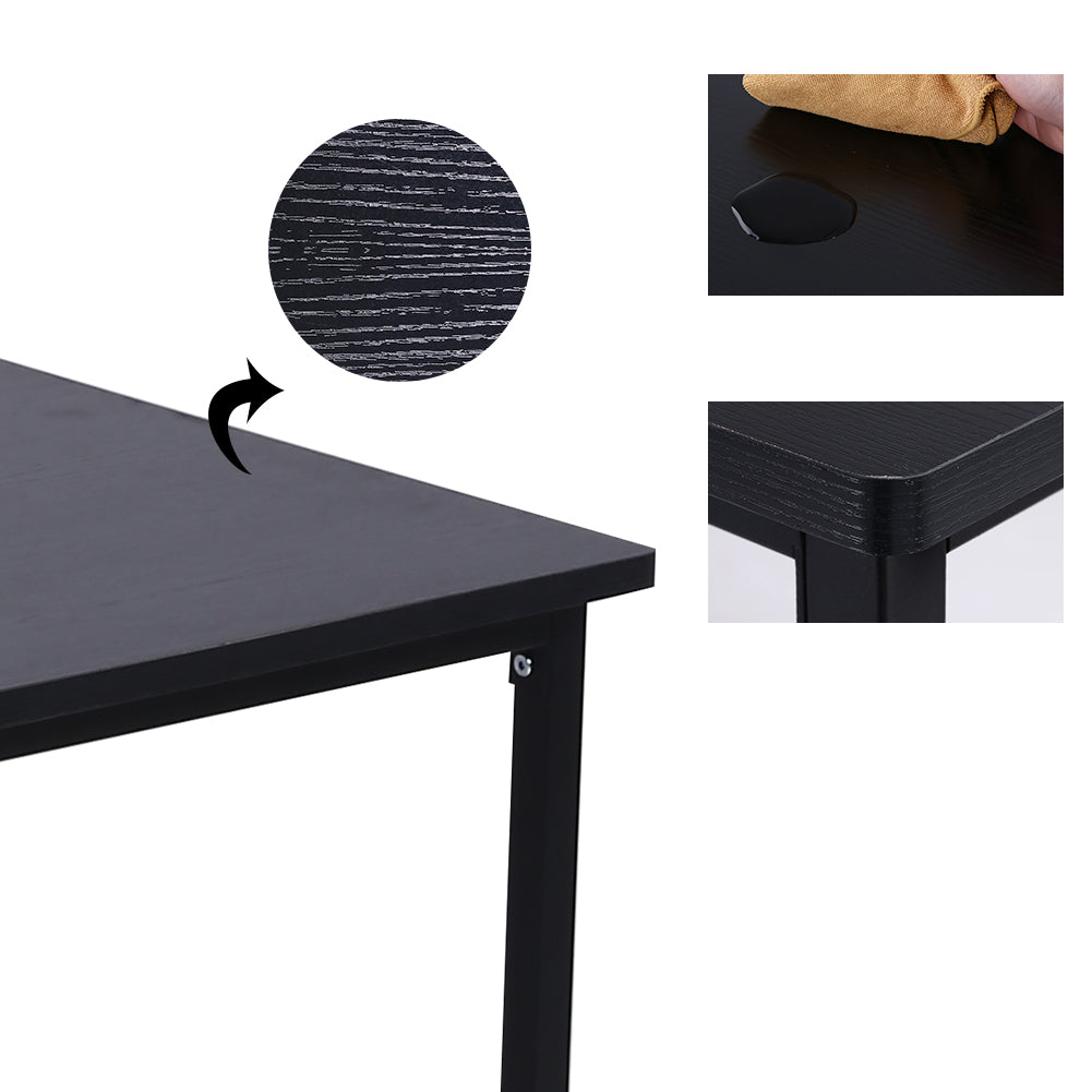 KKTONER Escritorio de oficina para computadora de 47 ", mesa de computadora simple y moderna, escritorio de estudio, negro