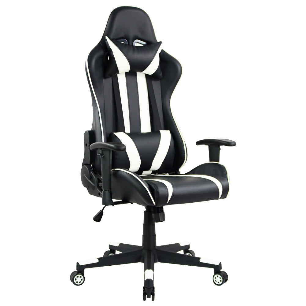 KKTONER Ergonomic Gaming Chair for E-Sport Racing Computer Swivel Height Adjustable Gamer Chair (White)
