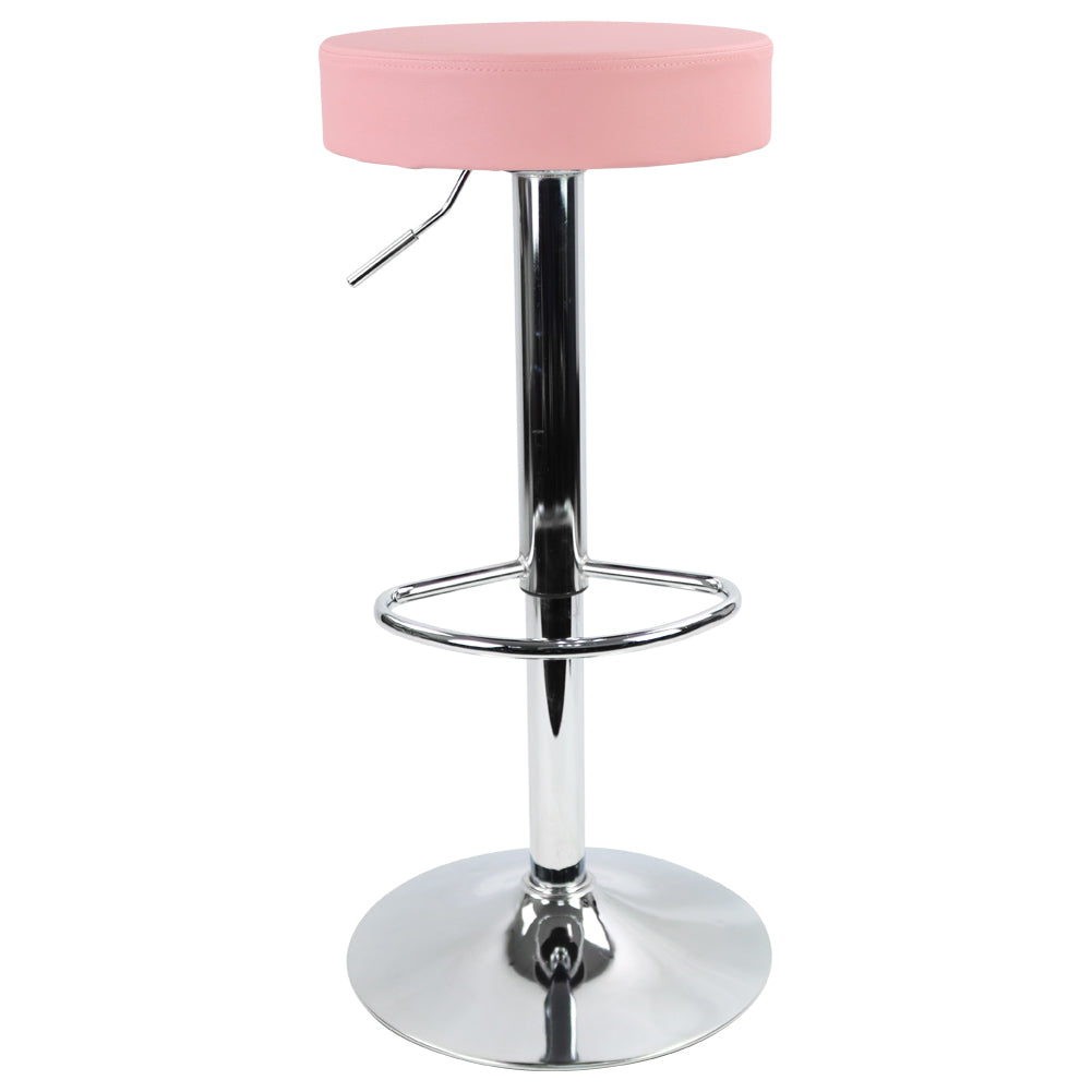 Pink leather bar online stools