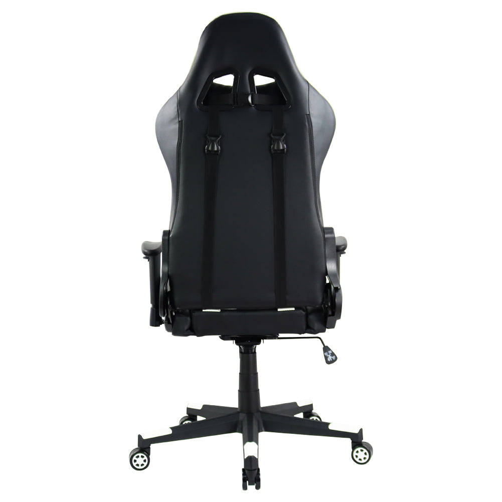 KKTONER Silla ergonómica para juegos para computadora de carreras E-Sport Silla giratoria de altura ajustable para jugadores (blanco)