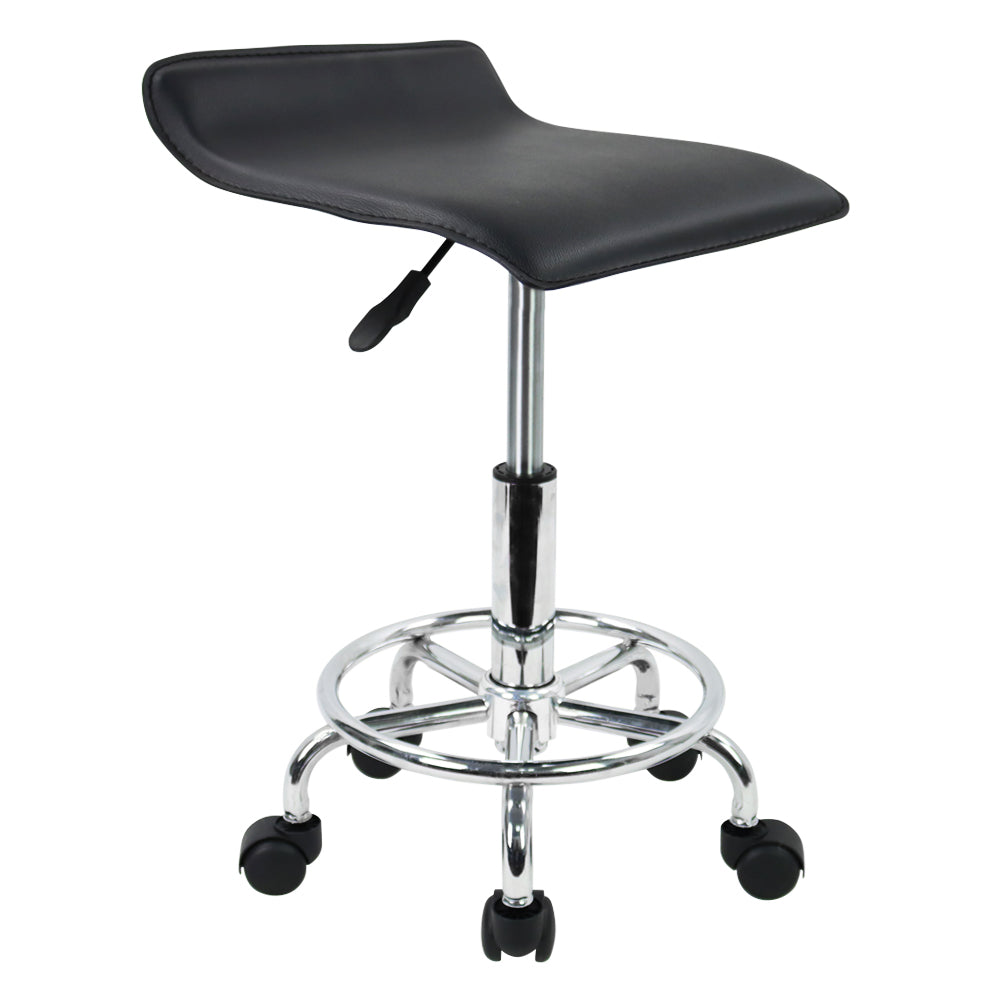 Salon stool with discount backrest