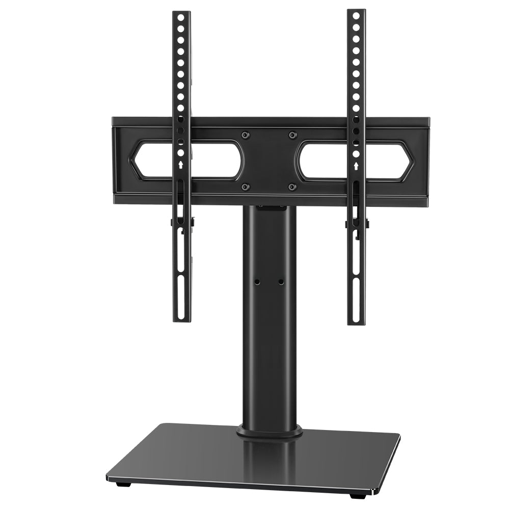 KKTONER - Universal TV Stand, suitable for 27 to 60-inch televisions, height-adjustable, with tempered glass base