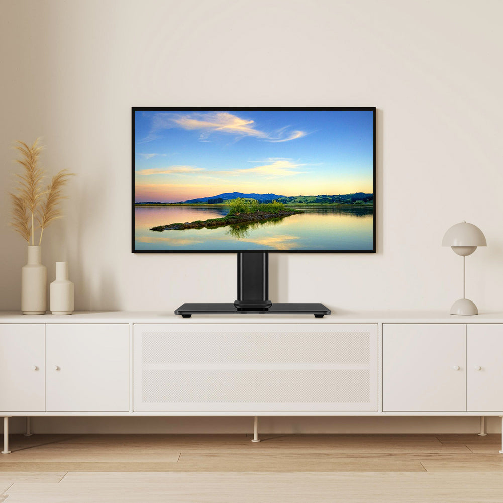 KKTONER Universal TV Stand Base for 13-inch to 43-inch LED TVs Desktop TV Mount with Rotation and Height Adjustment