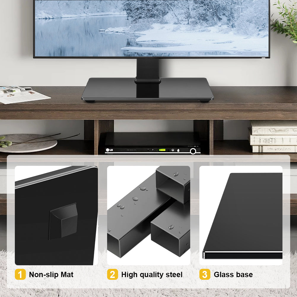 Universal TV Stand for 13-32inch LED LCD TV - Table Top TV Stand with 45 Degree Height Adjustable Swivel Mount