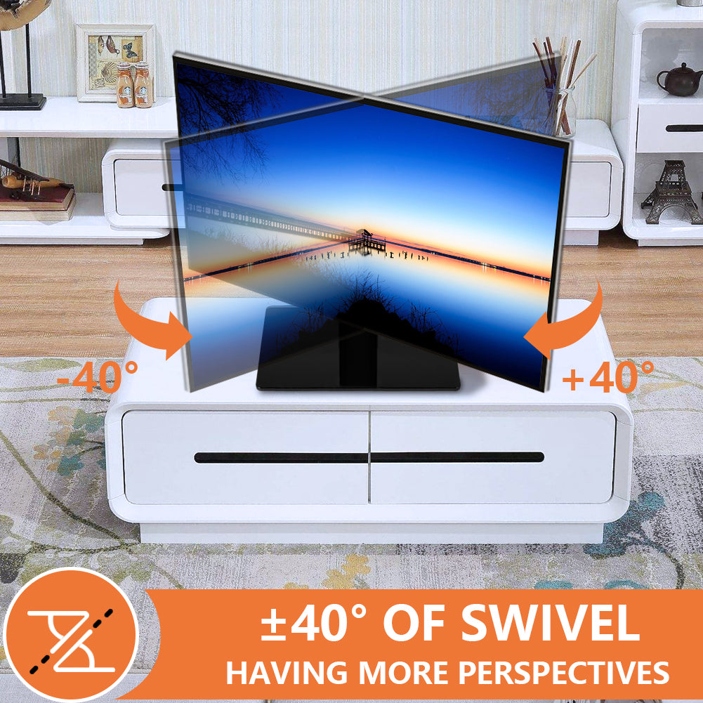 KKTONER Single Computer Monitor Stands Full Motion Swivel Free Standing Desk Vesa Mount for 13 inch to 32 inch Screen