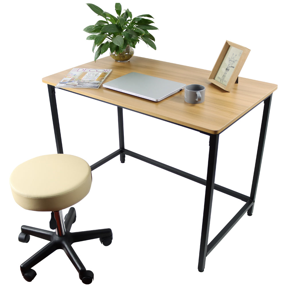 KKTONER Computer Office Desk 39.4" Modern Simple Computer Table Study Writing Desk
